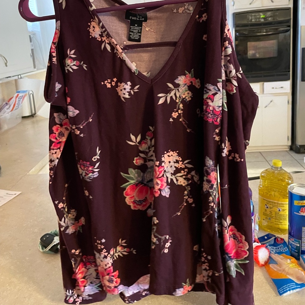 Peek a boo shoulder top
